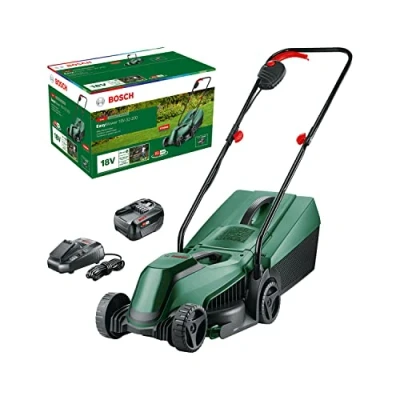 Immagine di Bosch Home and Garden Easy Mower 18V 32 200 a batteria Tagliaerba incl. ricaricabile, caricatore 18 V Larghezza di taglio (max.) 320 mm