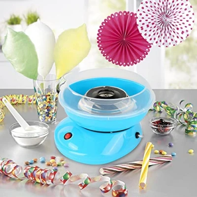 Immagine di Macchina per Zucchero Filato, Rofessionale Cotone Filato Maker Machine Partito della casa di Bambini Dolci Regalo la Macchina, Candy Floss Machine, Blu