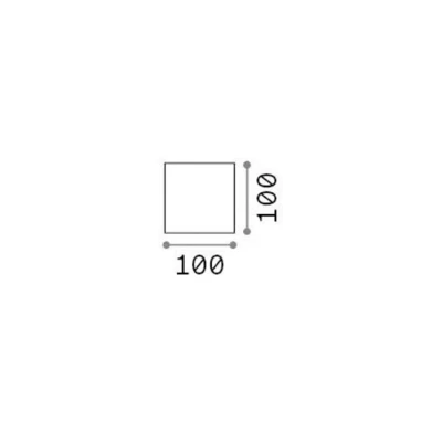 Immagine di Ideallux Ideal Lux Applique da esterno a LED Atom antracite, 10 cm, metallo