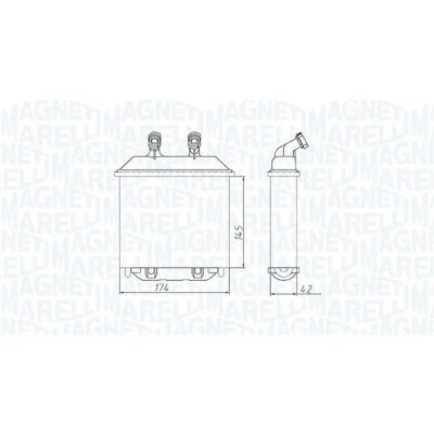 Immagine di MAGNETI MARELLI 350218415000 Radiatore Riscaldamento OPEL: Frontera B SUV, Combo Van