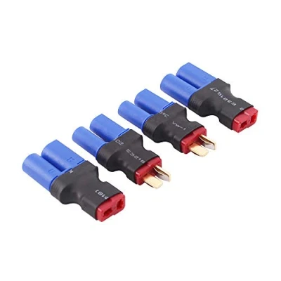 Immagine di OliRC 4 Pezzi EC5 a T Plug Deans Style Maschio Femmina RC Connettore Adattatore(C82 4)