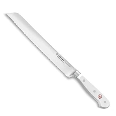 Immagine di WÜSTHOF Classic Coltello pane con doppia lama seghettata di precisione 23 cm, bianco