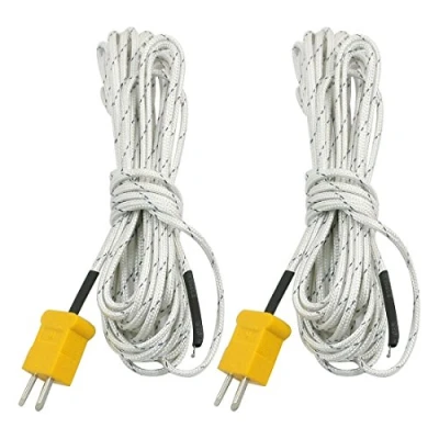 Immagine di 2 pz K tipo 0 400C termocoppia sonda sensore 5 metri per termometro