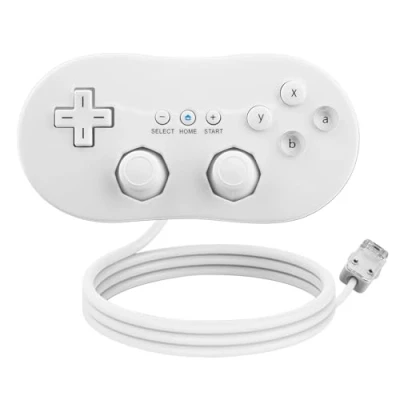 Immagine di OSTENT Controllore Classico Cablato Gamepad Joystick per Console Nintendo Wii Remote Videogioco Colore Bianco