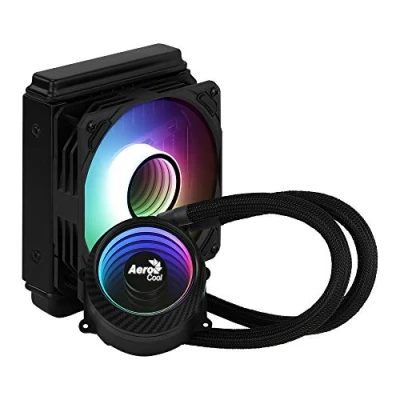 Immagine di Aerocool MIRAGEL120, Raffreddamento Liquido CPU, Ventola ARGB 12cm, TDP 200W, Nero