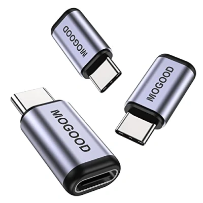 Immagine di MOGOOD USB C Adattatore da maschio a femmina, supporto 100W Fast Charging 40 Gbps Trasferimento di dati 8K@60Hz Video output per USB4,Thunderbolt 4/3,laptop,vapore Dock,switch,tablet, telefono