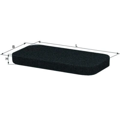 Immagine di MAHLE ORIGINAL LAP 13 Filtro abitacolo particellare 225,0 105 20,0 RENAULT TRUCKS: Midlum