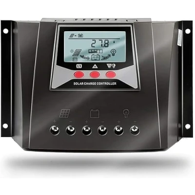 Immagine di SolaMr 80A Regolatore di Carica Solare 12V/24V/36V/48V Intelligente Tensione Identificazione Automatica con Display LCD per Solar Home System WP8048D
