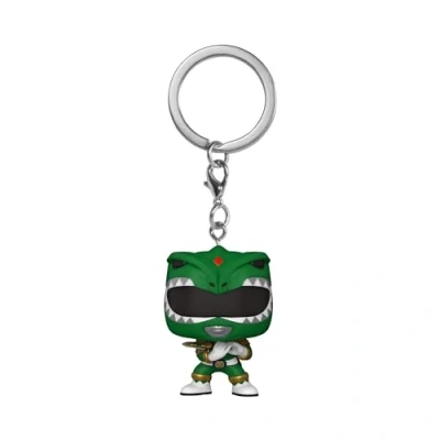 Immagine di Funko Pop! Keychain: Mighty Morphin Power Rangers 30th Green Ranger TV Mini Figura in Vinile da Collezione Novità Portachiavi Riempitivi per Calze Idea Regalo Fans