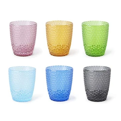 Immagine di Excelsa Ice Set 6 Bicchieri Acqua, Vetro, Multicolore