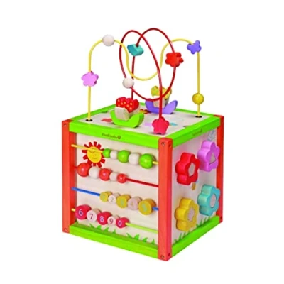 Immagine di EverEarth EE30968 5 in 1 Garden Play Cube, Colore Natura e colorato, Medium