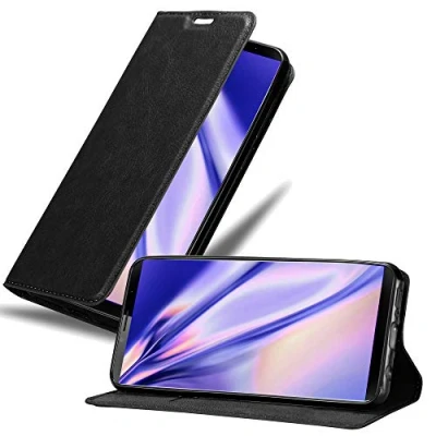 Immagine di Cadorabo Custodia Libro per Cubot X19 in NERO di NOTTE con Vani Carte, Funzione Stand e Chiusura Magnetica Portafoglio Cover Case Wallet Book Etui Protezione