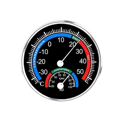 Immagine di mumbi Termo igrometro indicatore di temperatura e umidità per il controllo del clima della stanza in nero