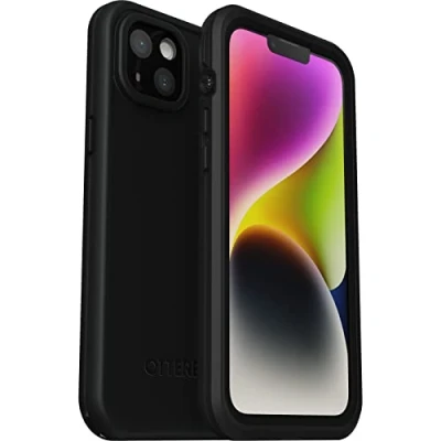 Immagine di OtterBox Cover per iPhone 14 Plus Fre MagSafe, Resistente a Acqua (IP68), Shock, Sottile con Protezione Schermo Integrata, 5X vs Le Norme Anti Caduta Mil Std 810G, Nero