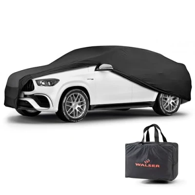 Immagine di Walser Telone per Auto Interni Indoor Stretch Basic, Morbido Uso Interno, Garage Completo Lavabile, Antipolvere SUV XL, Nero