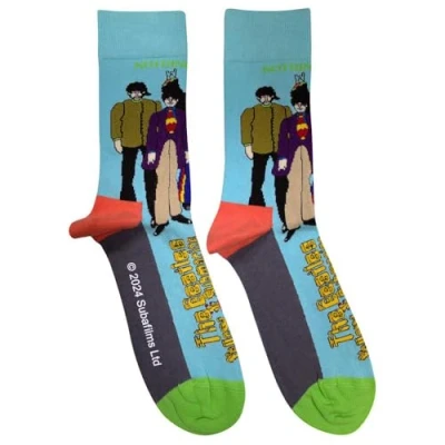 Immagine di Rock Off officially licensed products The Beatles Yellow Submarine And Band Ankle Calzini Size One