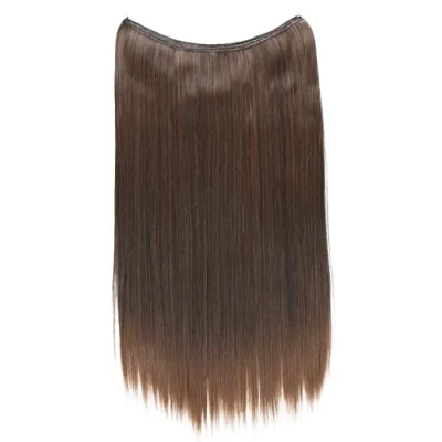 Immagine di CAISHA 50cm 1 Trama Extension Con Elastico Per Capelli Parrucchino Liscio Resistente Al Calore Miscela Marrone E106