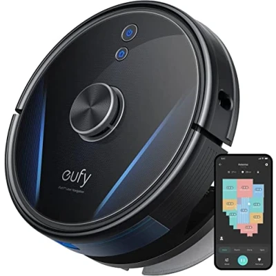 Immagine di eufy Anker, RoboVac LR30 Hybrid Robot Aspirapolvere+mocio, Aspirazione Ultraforte 3.000 Pa, iPath™ Laser Navigation, Mappatura Multipiano, Controllo app Avanzato, Serbatoio Qcqua Controllabile, Alexa