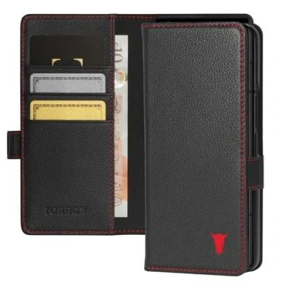 Immagine di TORRO Custodia Compatibile con Samsung Galaxy Z Fold6 a Portafoglio in Pelle Premium Funzione Supporto e Slot per Carte Fold 6 (Nero)