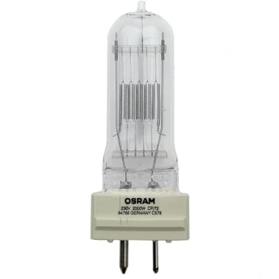 Immagine di Osram 64788 CP/72 FTM 2000 W 230 V Lampada alogena da studio, single ended, Lif codice ANSI, diametro 35 mm, 145 mm di lunghezza, temperatura colore 3200 K, W,