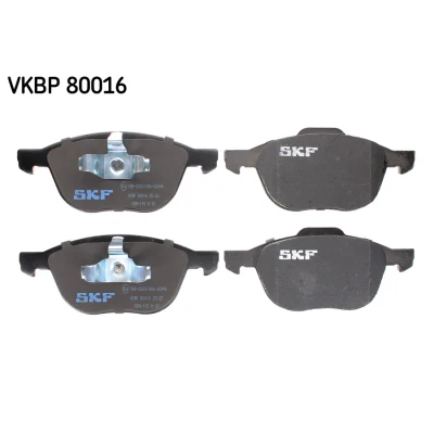 Immagine di SKF VKBP 80016 Kit pastiglie freno Non predisposto per contatto segnalazione usura FORD: FOCUS 3, Ecosport Mk2, C Max, MAZDA: 3 Hatchback