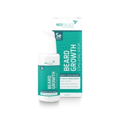 Immagine di Siero stimolante la crescita della barba Neofollics 45 ml L&#039;81% ha riscontrato una maggiore dei peli del viso Con il 7% di Neoxyl: 41% più efficace Minoxidil