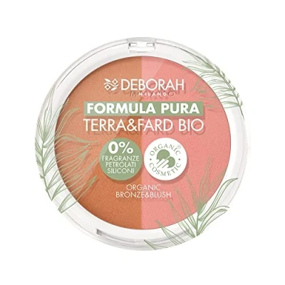 Immagine di Deborah Terra &amp; Fard Formula Pura, con materie prime Biologiche e Vegane Scalda il colorito dona un finish radioso Ideale per pelli sensibili Colore n.2 Medium, 9 gr