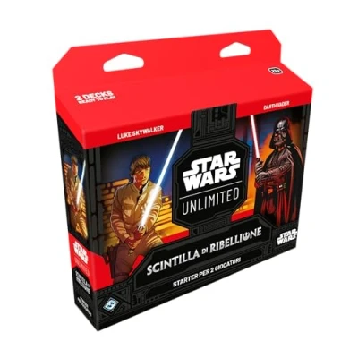 Immagine di Asmodee Star Wars: Unlimited TCG Scintilla di Ribellione, STARTER SET 2 Giocatori, Gioco Carte Collezionabili per Bambini e Adulti, 12+ Anni, 2+ 20+ min., Edizione in Italiano