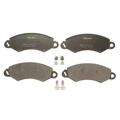 Immagine di DELPHI LP2096 Kit pastiglie freno con segnalatore acustico usura lamierino anticigolío accessori
