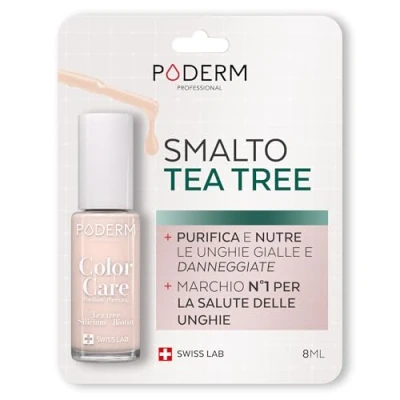 Immagine di PODERM MICOSI delle unghie Smalto colorato TEA TREE Prevenzione E TRATTAMENTO gialle/danneggiate dalla COLORE Mani/Piedi Swiss Made
