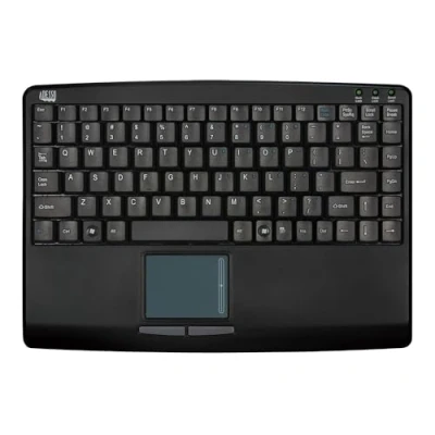 Immagine di Adesso Slim Touch Mini Keyboard with built in Touchpad (Black) USB QWERTY Nero