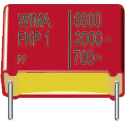 Immagine di Wima FKP1U001004B00KSSD 1 pz. Condensatore a film FKP radiale 100 pF 2000 V/DC 10 % 15 mm (L x L A) 18 5 11