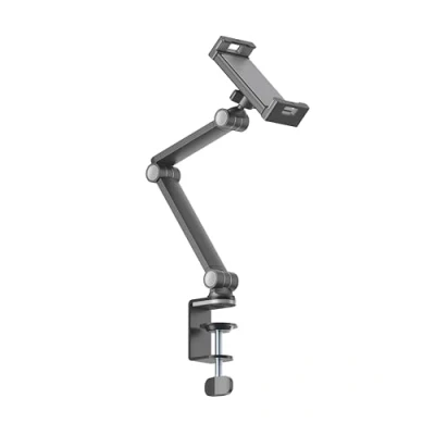 Immagine di PureMounts® supporto da tavolo per tablet, tablet 4,7&quot; a 12,9&quot;, ruotabile 360, capacità di carico fino 1 kg, cuscinetto in silicone, nero