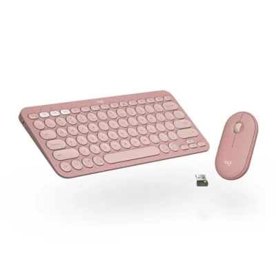 Immagine di Logitech Pebble 2 Combo Layout Tedesco QWERTZ, Rosa