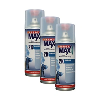 Immagine di Kwasny SprayMax 680061 3 pezzi di vernice trasparente spray 400 ml
