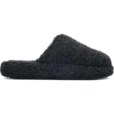 Immagine di Fitflop Iqushion D Luxe Pantofole Imbottite Teddy, Scarpa Donna, Tutto Nero, 43 EU