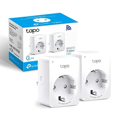Immagine di TP Link Tapo P110 (Confezione da 2 Pezzi) Presa Intelligente con Monitoraggio Energia, Smart Plug Compatibile Alexa, Monitora il Consumo di Controllo Remoto Tramite Tapo, 16A 3680W