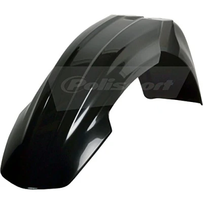 Immagine di POLISPORT 8551300001 Parafango anteriore replica OEM realizzato in plastica lucida durevole e resistente compatibile con le moto Yamaha colore nero