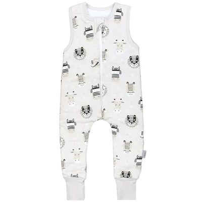 Immagine di TupTam Sacco Nanna con Gambe per Neonati y Bambini 2.5 Tog, Teste di animali Safari zebra leone giraffa, 104 110