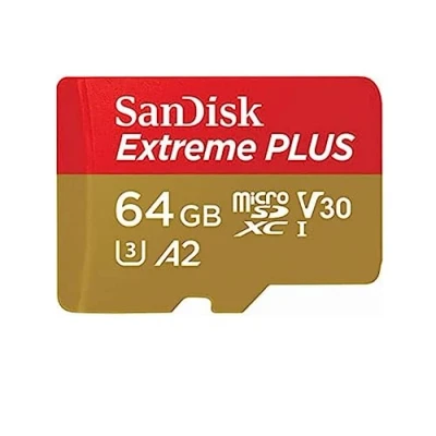 Immagine di SANDISK CARDS EXTREME PLUS MICROSDXC 64GB+SD ADATTATORE 200MB/S 90MB/S A2 C10 V3
