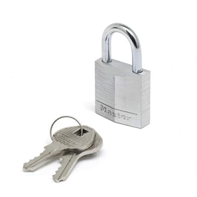 Immagine di Master Lock 9130EURDCC Lucchetto a Chiave in Alluminio, Grigio, 3 x 5.2 1.6 cm