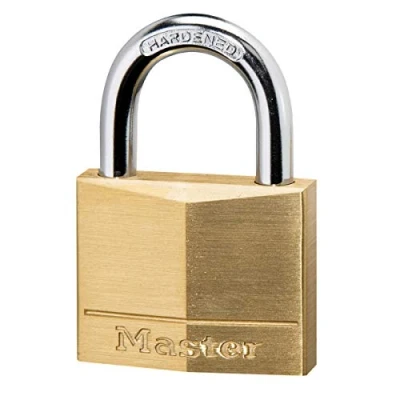 Immagine di Master Lock 140EURD Lucchetto con Chiavi in Ottone, Oro, 6 x 4 1.3 cm