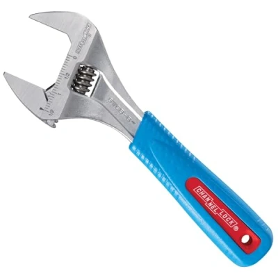 Immagine di Channellock 8WCB Chiave regolabile WideAzz da 20,3 cm, apertura a ganascia larga 3,8 design preciso delle ganasce, presa stretta anche in spazi ristretti, scale di misurazione incise sullo