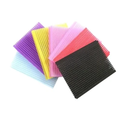 Immagine di Vipolishtry 10 frange magiche per capelli, quadrate, in nylon, adesivi capelli pasta fissa, senza cuciture, accessori lo styling dei (colore casuale)