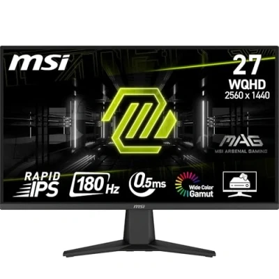 Immagine di MSI MAG 275QF Monitor Gaming 27&quot; WQHD IPS (2560 x 1440) WQHD, 180Hz / 0.5ms, Adaptive Sync, Rapid DP 1.4, HDMI 2.0b