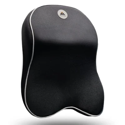 Immagine di Mount Pillow Cuscino cervicale Auto Memory Foam ergonomico, comodo, lavabile (nero)