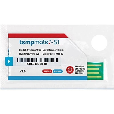 Immagine di tempmate S1C10A01000 Data logger Temperatura Misura: 30 fino a +70 C Funzione PDF, Datalogger monouso