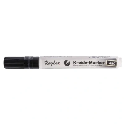 Immagine di Rayher Pennarello a Gesso, Punta scalpello, 2 6 mm Nero
