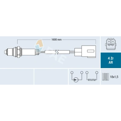 Immagine di FAE 75651 Sonda lambda OPEL: Astra H Caravan, Hatchback, GTC