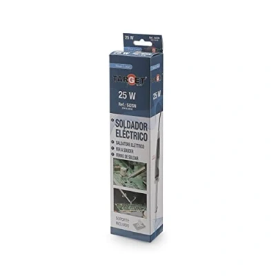 Immagine di TARGET Saldatore elettrico Stagno 230 V 50 Hz Elettronica Con supporto e punte lunga durata (25 W)